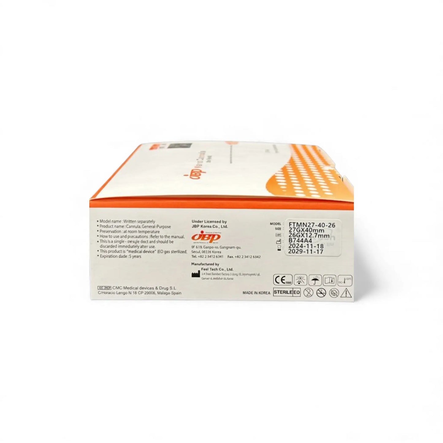 JBP Nano Cannula 27G x 40mm- 24 Stk.