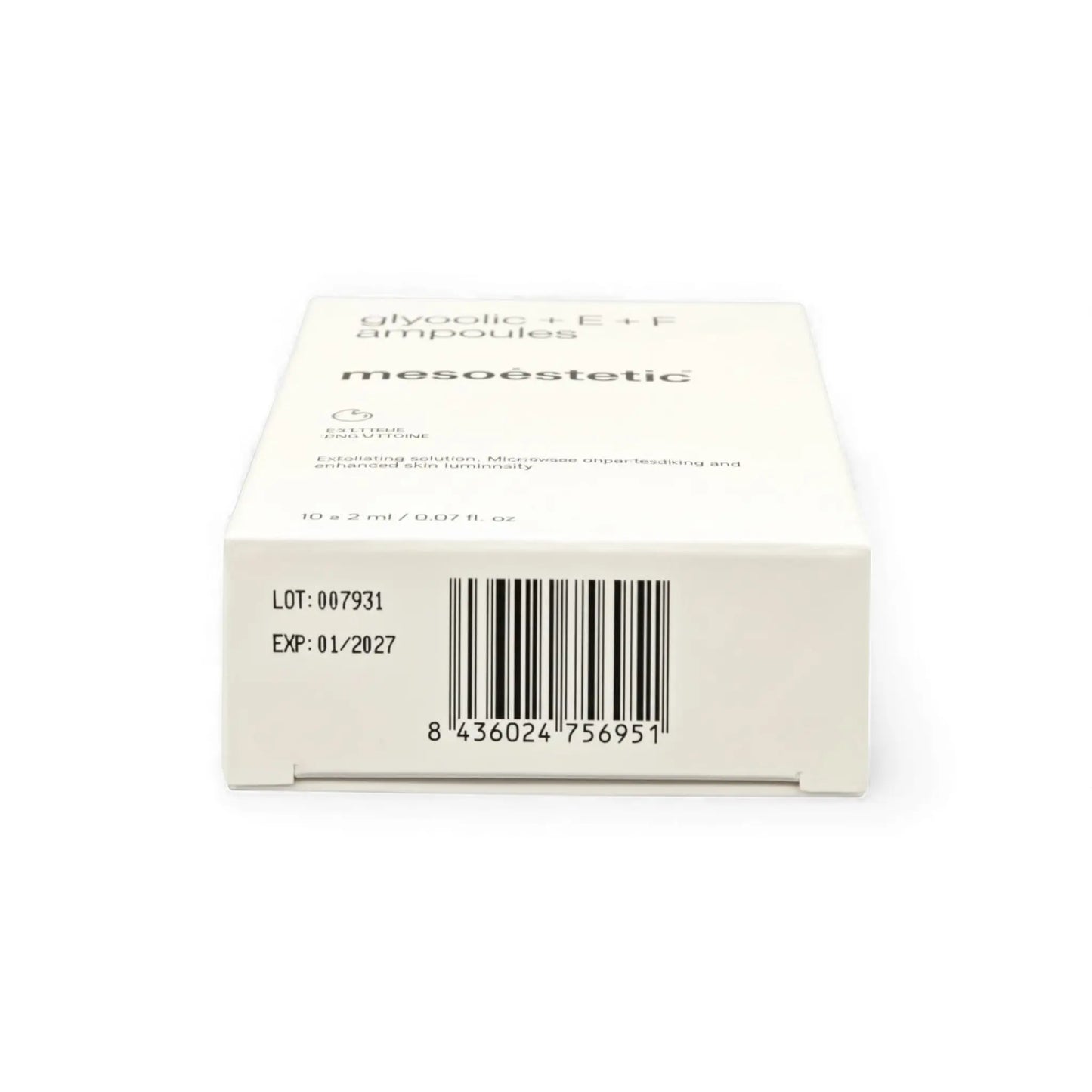 Mesoestetic Glycolic + E + F Ampoules 10 x 2ml