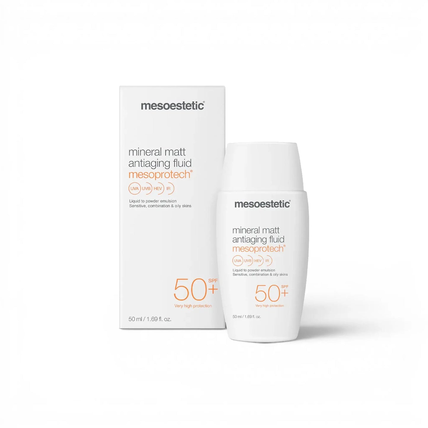 Mesoestetic Mineral Matt Antiaging Fluid SPF 50+ 1 × 50 ml