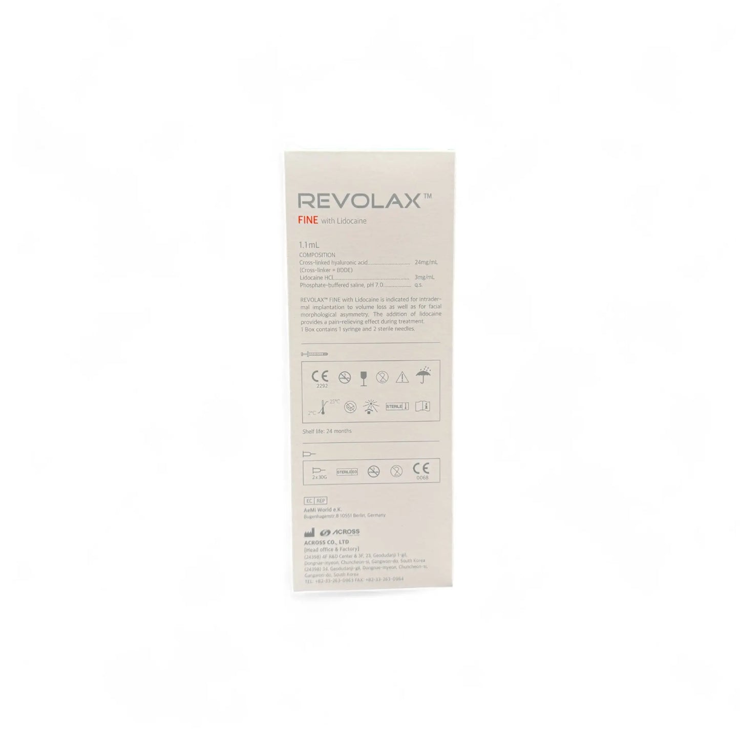 Revolax Fine Lidocain 1,1ml Revolax