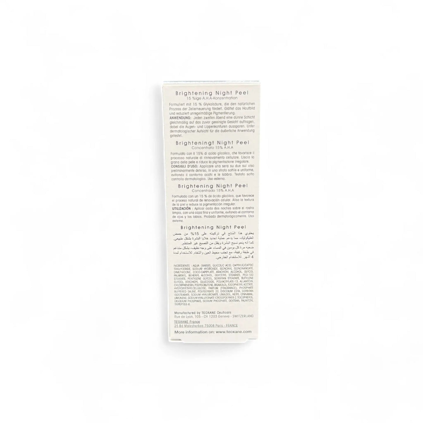 Teoxane Brightening Night Peel 40ml Teoxane