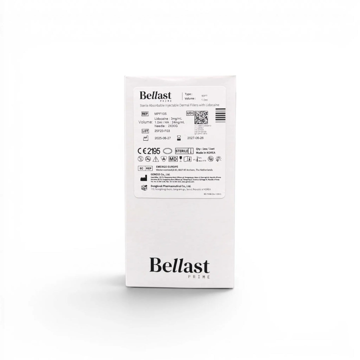 Bellast Prime Soft with Lidocaine 1 x 1 ml 