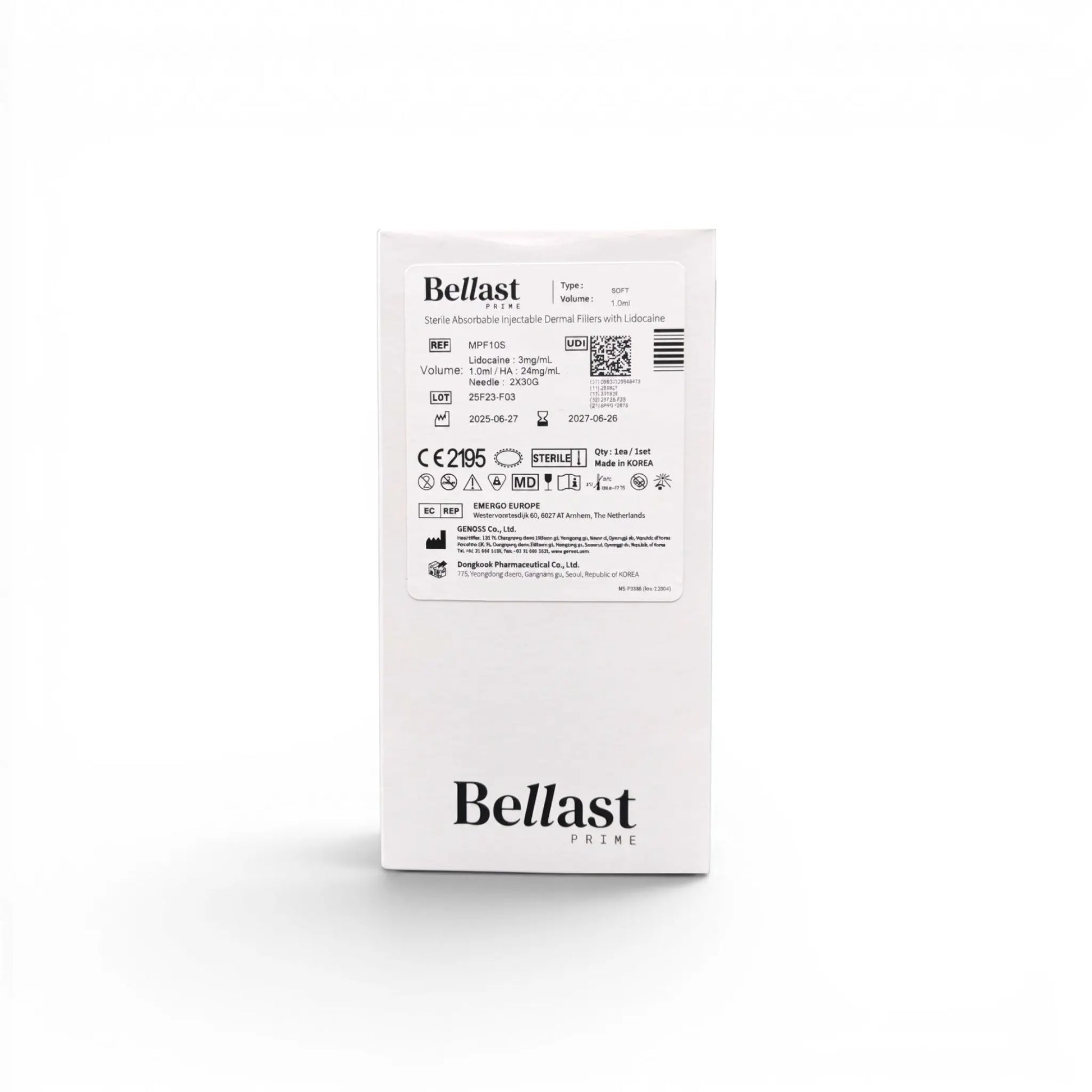 Bellast Prime Soft with Lidocaine 1 x 1 ml 