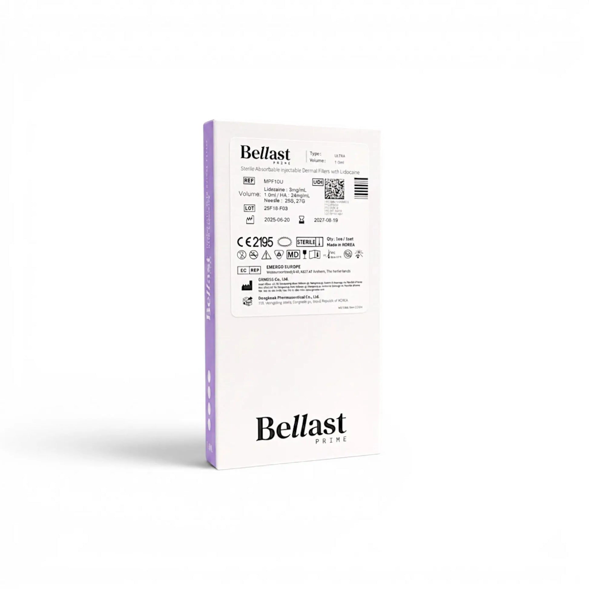 Bellast Prime Ultra Lidocaine 1 x 1 ml 