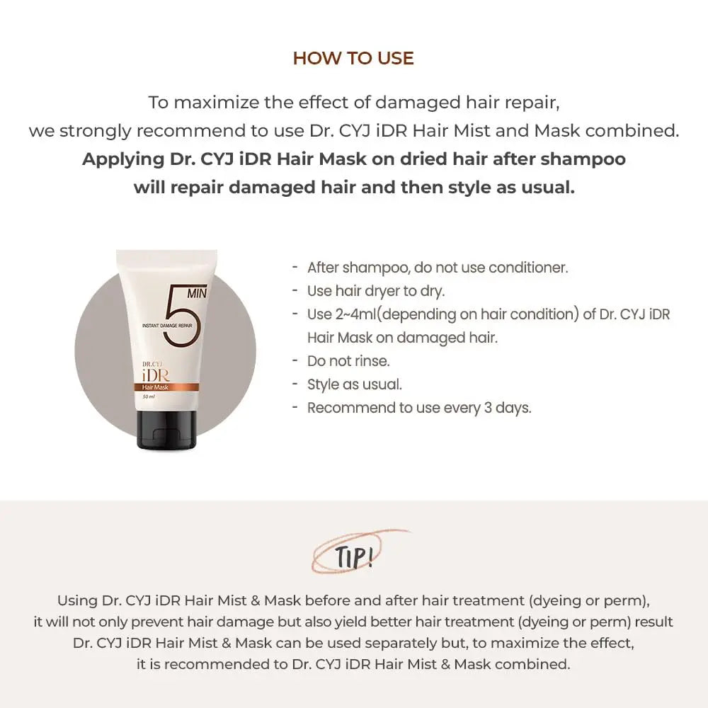 Dr. CYJ iDr Instant Damage Repair Hair Mask 100ml 