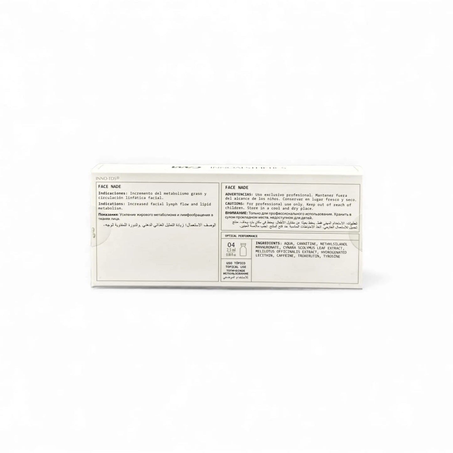 Innoaesthetics Face Nade 4 x 2,5ml (TDS) 