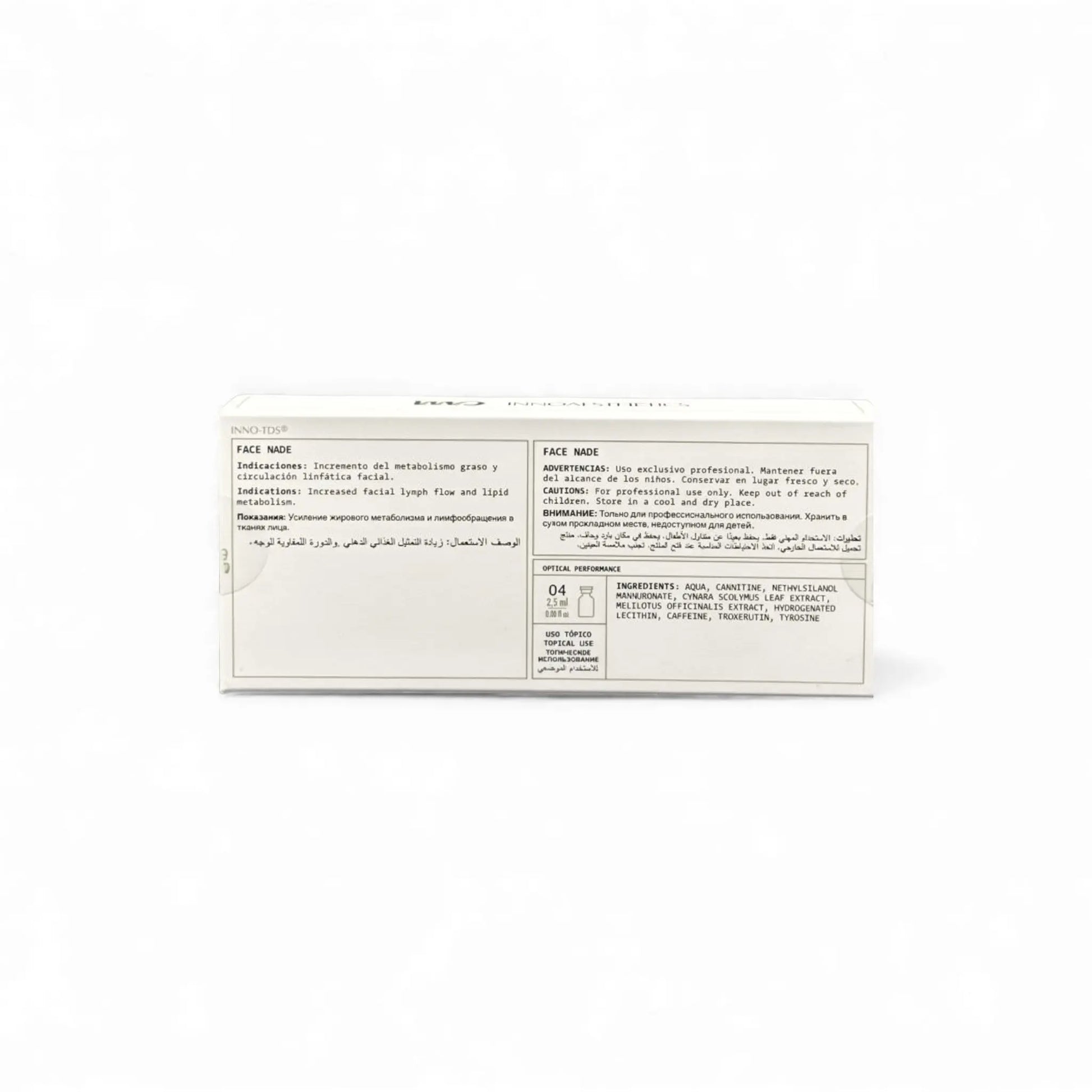 Innoaesthetics Face Nade 4 x 2,5ml (TDS) 