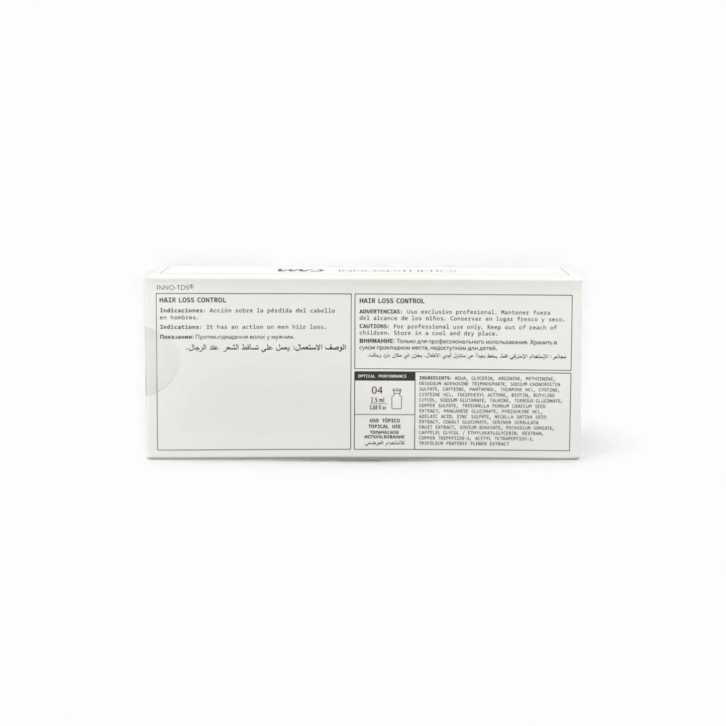 Innoaesthetics Hair Loss Control 4 x 2,5ml (TDS) 