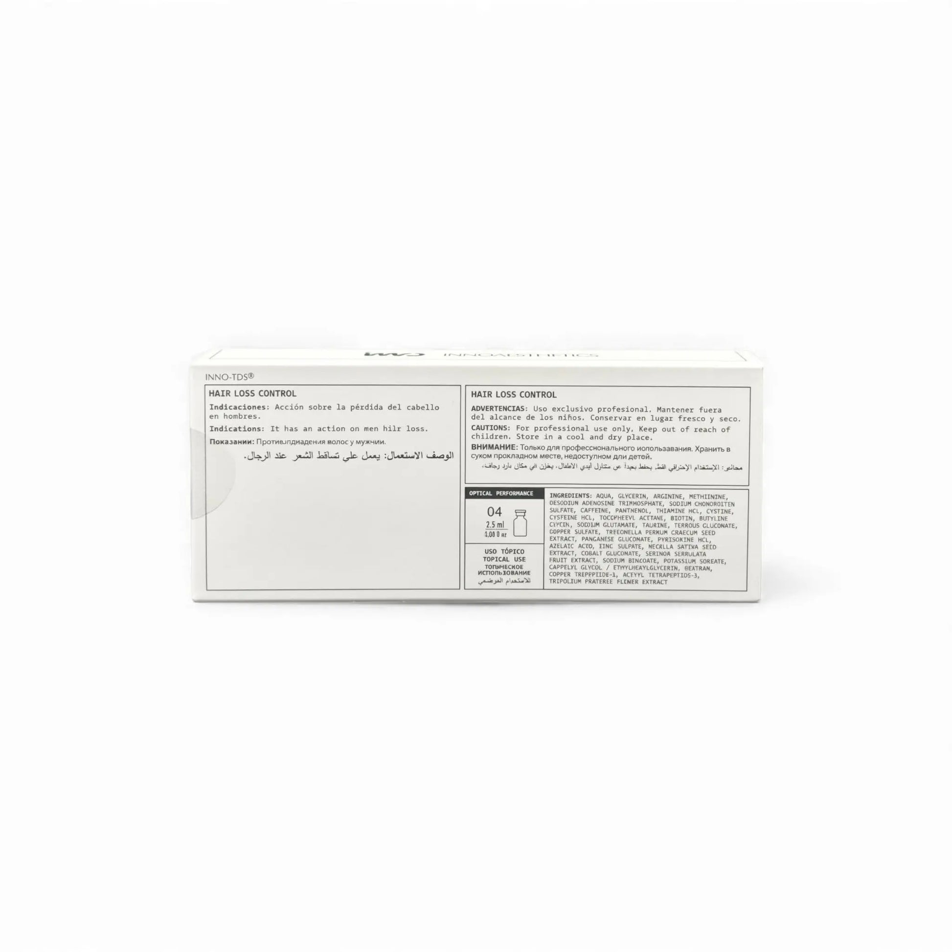 Innoaesthetics Hair Loss Control 4 x 2,5ml (TDS) 