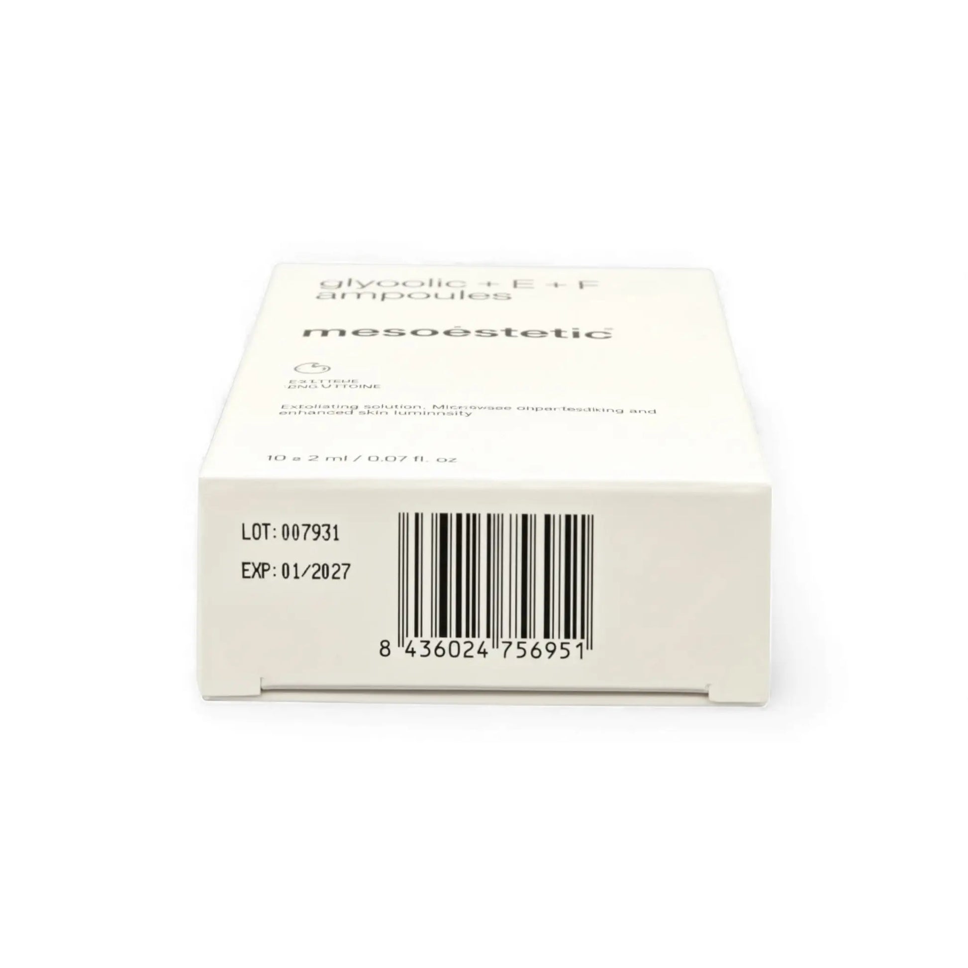 Mesoestetic Glycolic + E + F Ampoules 10 x 2ml 