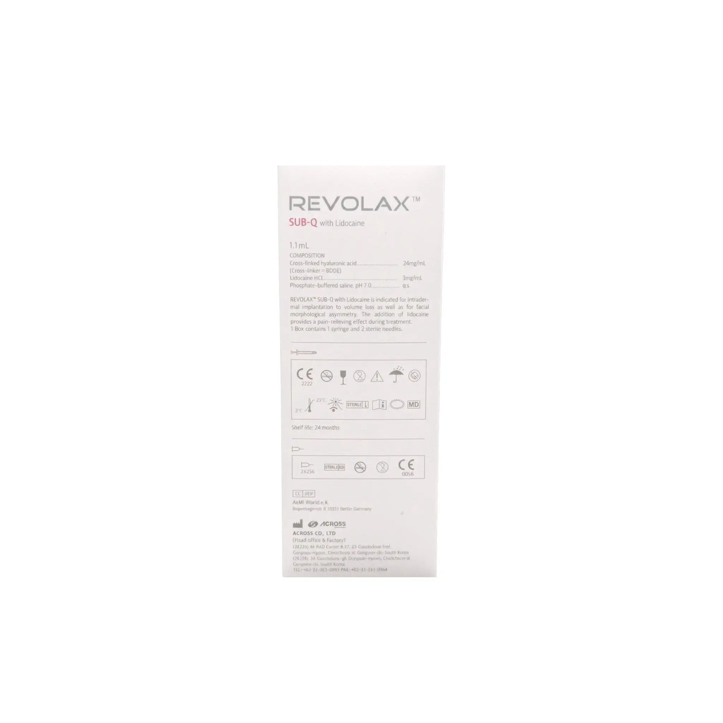 Revolax Sub-Q Lidocaine 1 x 1,1ml 